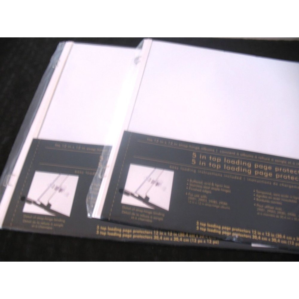 WESTRIM CRAFTS Lot of 2-5 TopLoading Page Protectors Fits 12” x 12” Strap Albums